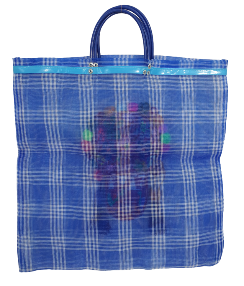 Bolsa Mercado Calavera Azul