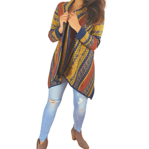 Saco Azul con Amarillo