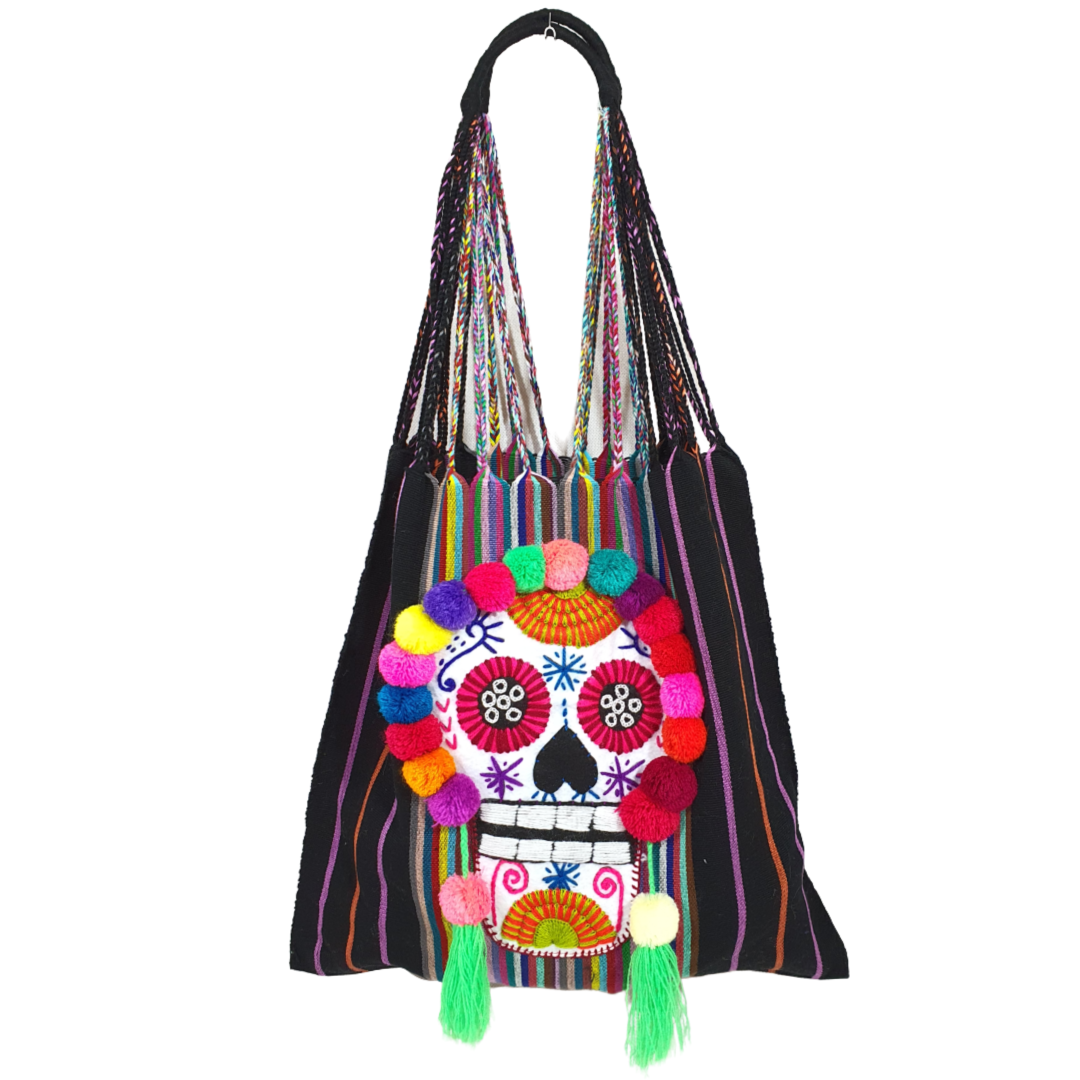 Bolsa Tela Negra con Verde
