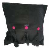 Funda para Cojín Negro / Rosa