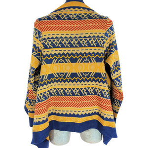 Saco Azul con Amarillo Corte Reducido
