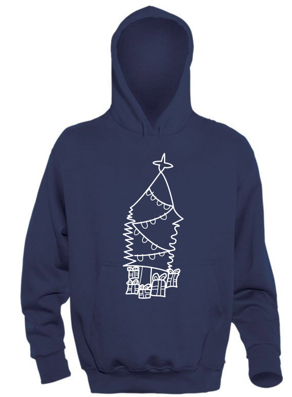 Sudadera Árbol Navidad Azul
